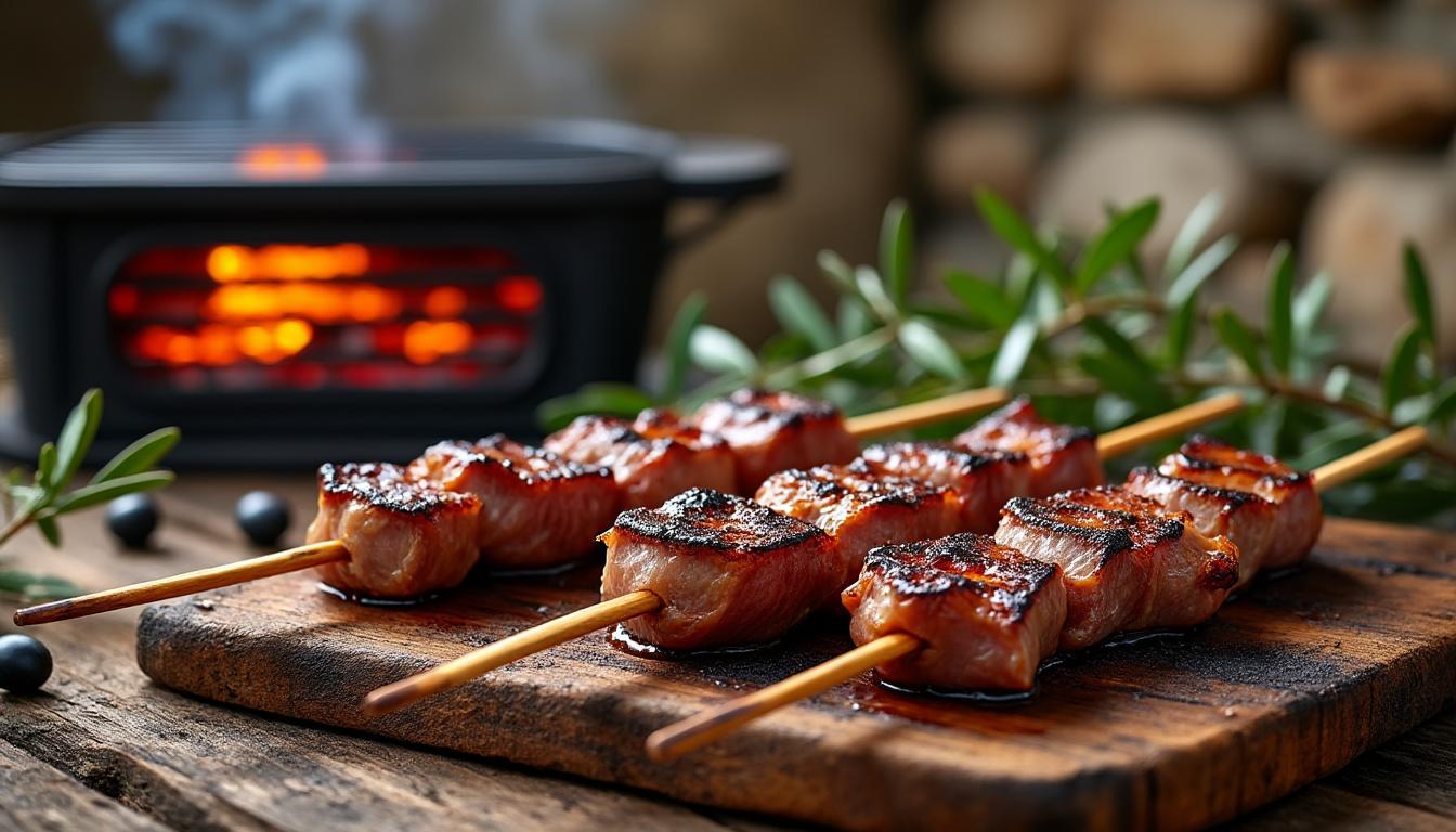 scopri gli arrosticini, la tradizione abruzzese degli spiedini di carne tipici, saporiti e perfetti per ogni occasione.