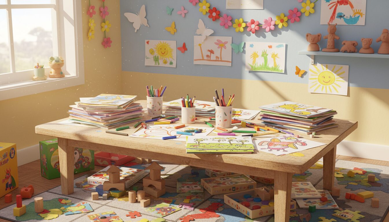 découvrez des activités, jeux, décorations et coloriages créatifs pour enfants, parfaits pour stimuler leur imagination et s'amuser en famille.